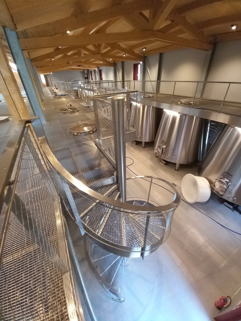 escalier inox